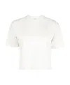 Off-white Embossed-pattern Cotton T-shirt In White