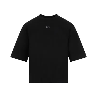 Off-white Embr Arrow Basic Black Cotton T-shirt