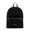 Off-white Embroidered-logo Backpack In Black