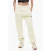 Off-white Embroidered Logo Brushed Cotton Joggers In White