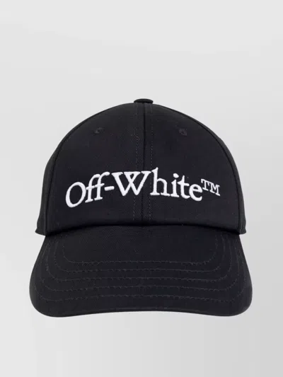 OFF-WHITE EMBROIDERED LOGO COTTON CAP