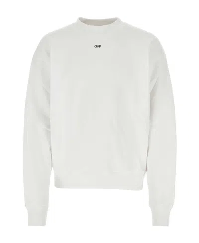 OFF-WHITE OFF-WHITE LOGO DETAILED CREWNECK SWEATSHIRT