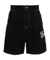 Off-white Off White™ Black Cotton Short With Logo In Black