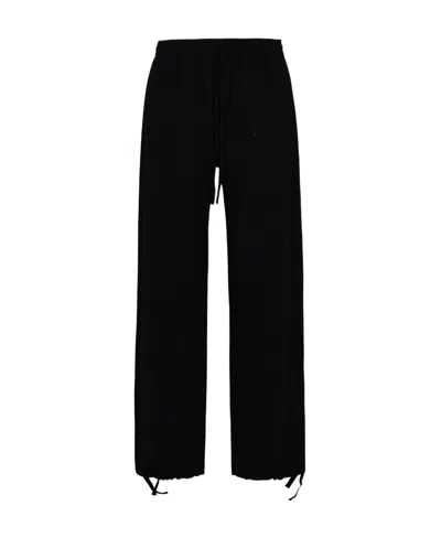 Off-white Embroidered Logo Straight-leg Sweatpants In Black