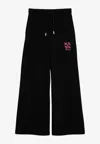 Off-white Arrows-embroidered Straight Trousers In Black