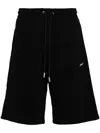 Off-white Off White "sporty Bermuda Shorts With Embroidered Arrow In Black