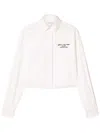 Off-white Embroidered Poplin Shirt In White