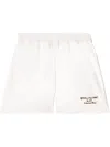 Off-white Embroidered Poplin Shorts In White