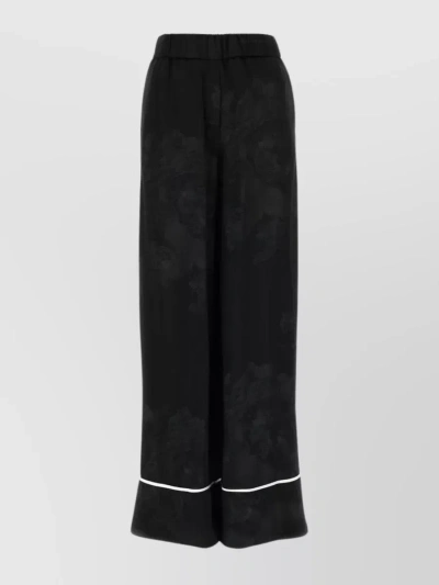 OFF-WHITE EMBROIDERED SKY PALAZZO TROUSERS