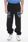 Off-white Embroidered Vars Joggers With Patchwork