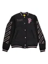 Off-white Patch Varsity Jacket In Black