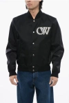 Off-white Off White Nylon Varsity Bomber Jacket