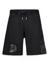 Off-white Embroidery Track Shorts In Black