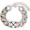 Off-white Arrows-motif Chain Bracelet In Metallic