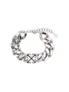 Off-white Silver Arrow Chain Bracelet In Silver
