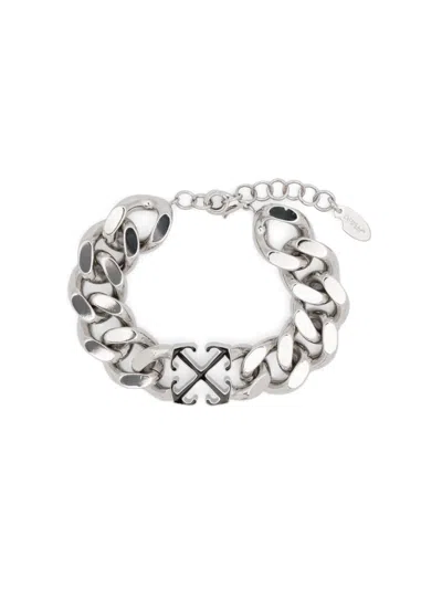 OFF-WHITE ENAMEL ARROW BRACELET