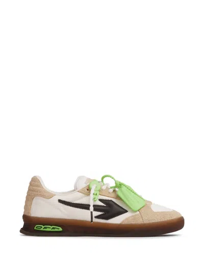 Off-white End Of Play Arrow Suede Sneakers In Neutral