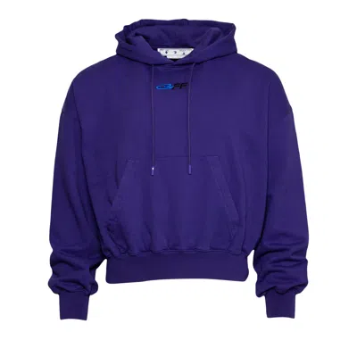 Pre-owned Off-white Exact Opp Boxy Hoodie 'purple/black' | Men's Size Xs