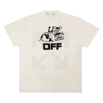 Pre-owned Off-white Excavator T-shirt 'white'