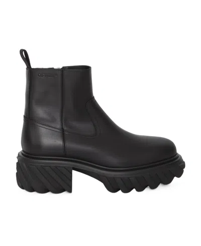 OFF-WHITE OFF-WHITE TRACTOR MOTOR ANKLE BOOTS
