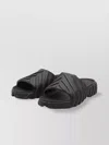 Off-white Exploration Slide Sandals With Embossed Motif In Black