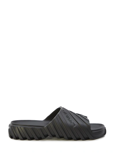 Off-white Exploration Sliders In Black