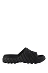 Off-white Embossed Exploration Sliders In Black