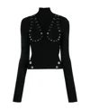 Off-white Off White Mockneck With Studs In Black