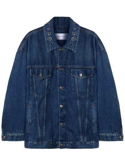 Off-white Button-fastening Denim Jacket In Blue