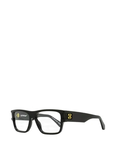 Off-white Eyewear 086 Logo Plaque Glasses In Green