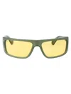 Off-white Bologna Sunglasses In 5518 Sage Green