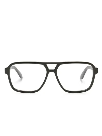 Off-white Arrows-motif Glasses In Green
