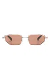Off-white Eyewear Arrows-motif Sunglasses In Gold