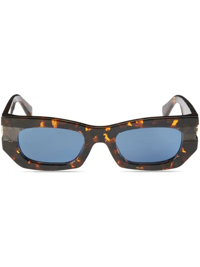 Off-white Eyewear Belleville Sunglasses In Brown