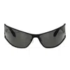 Off-white Womens Oeri102 Luna Sunglasses In Black From Ebay Endless Runway In Black