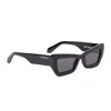Off-white Aurora Acetate Cat-eye Sunglasses In Black