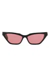 Off-white Eyewear Cat-eye Tinted-lenses Sunglasses In Black