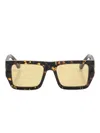 Off-white Oeri149 Chester Sunglasses Eyewear In 褐色