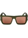 Off-white Eyewear Chester Sunglasses In Green