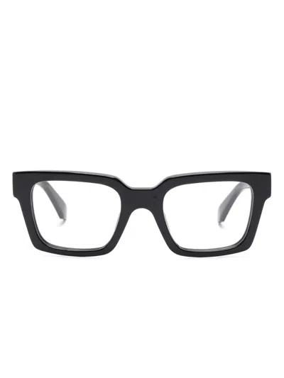 Off-white Eyewear Clip On Glasses In Black