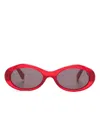 Off-white Eyewear Edison Sunglasses In 红色