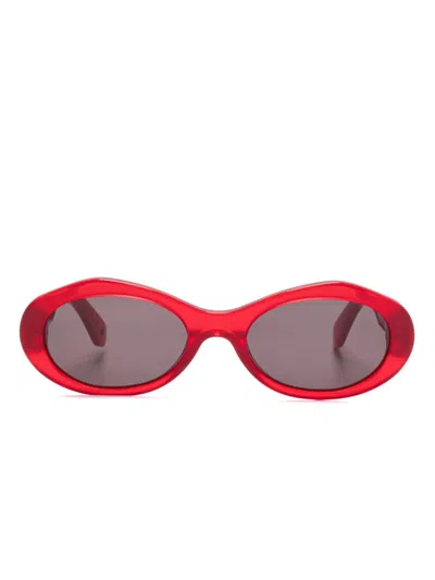 Off-white Eyewear Edison Sunglasses In 红色