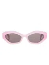 Off-white Eyewear Geometric-frame Sunglasses In Pink