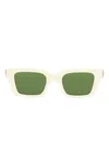 Off-white Eyewear Geometric-frame Sunglasses In Green