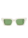 Off-white Virgil Square-frame Sunglasses In Green