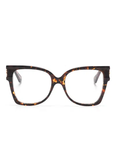 Off-white Eyewear Logo-plaque Glasses In Multi
