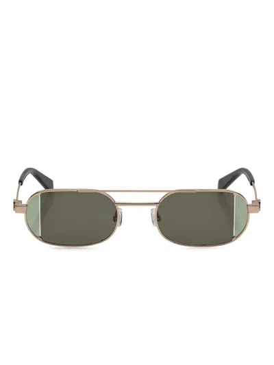 Off-white Eyewear Lynn Sunglasses In 金色