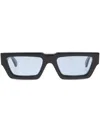 Off-white Eyewear Virgil Square-frame Sunglasses In Black