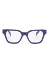 Off-white Eyewear Oerj07p Glasses In Purple