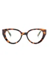 Off-white Optical Style 62 Glasses In Brown